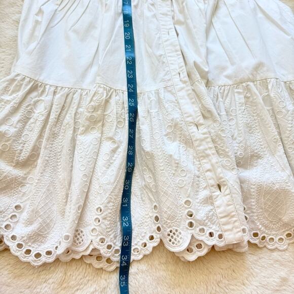Veronica Beard women white cotton layette dress size 4US - Picture 10 of 12